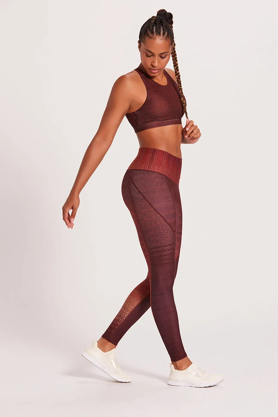 Slice Legging | Croc | Chocolate