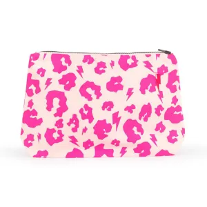 Swag Bag – Neon Pink Leopard and Lightning Bolt Print