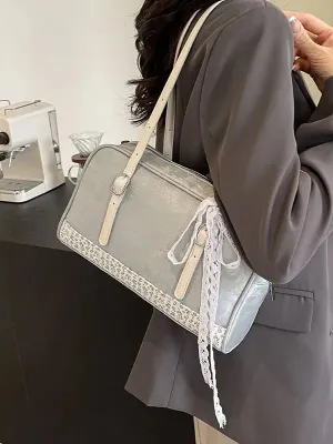 TAVIMART  -  Large Capacity Bag for Women's 2024 New Fashion Color Contrast Shoulder Versatile Texture for Commuting Bags