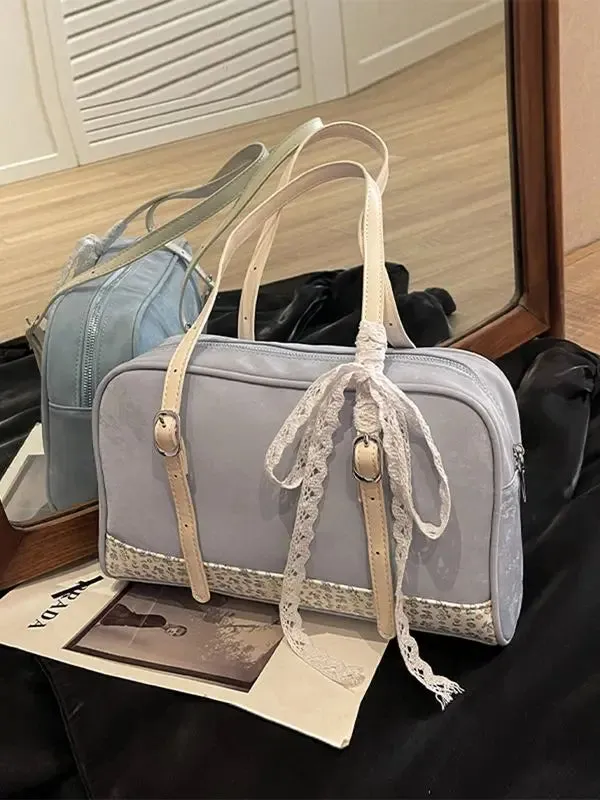 TAVIMART  -  Large Capacity Bag for Women's 2024 New Fashion Color Contrast Shoulder Versatile Texture for Commuting Bags