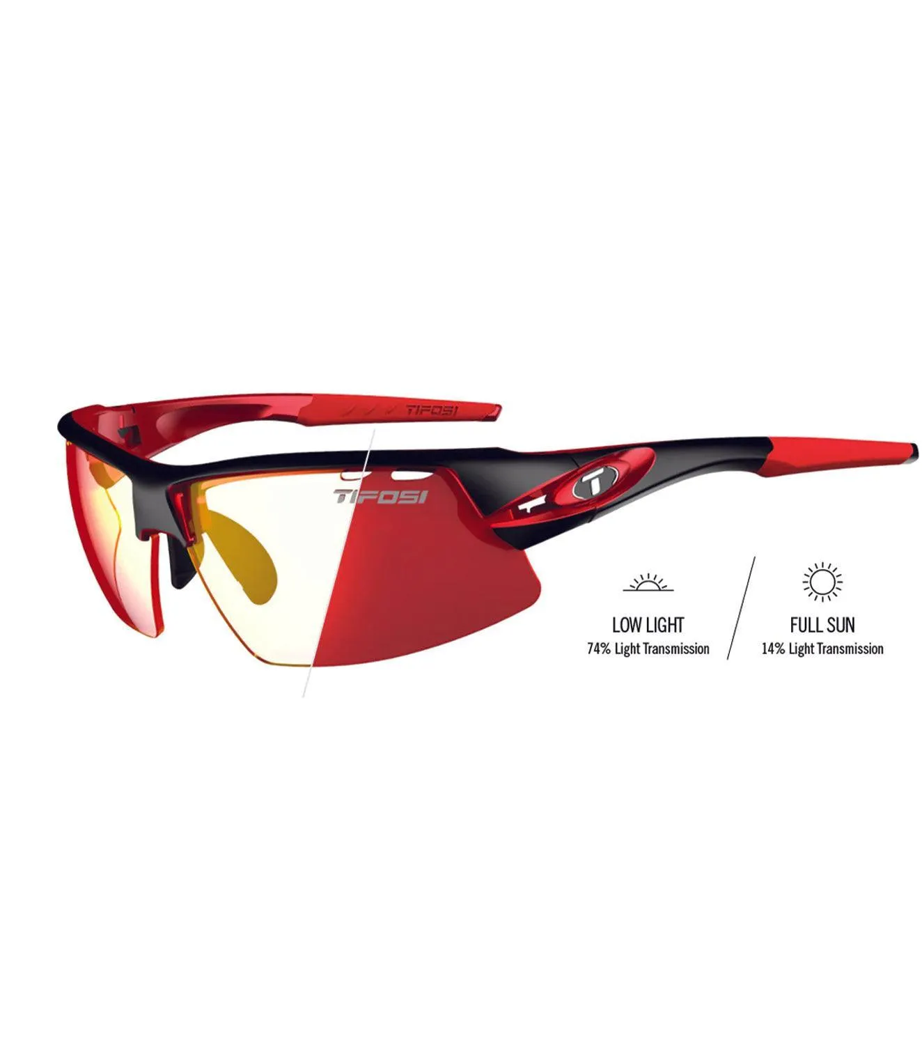 Tifosi Crit Black/Red clarion Red fototec