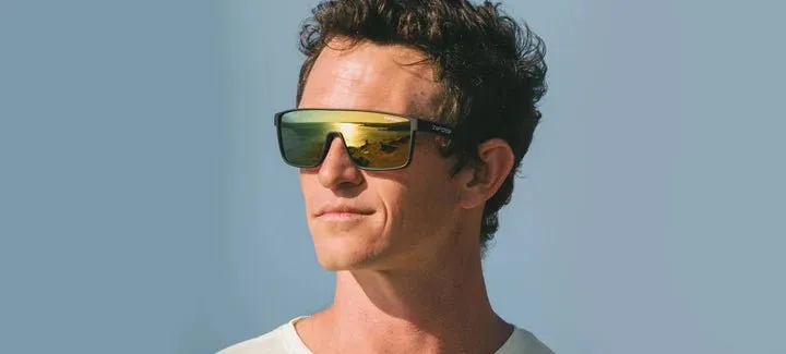 Tifosi Sunglasses Sanctum - Matte Black/Smoke Tint Yellow Mirror