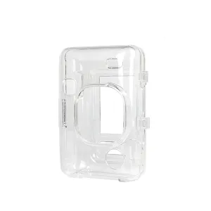 Transparent Case Crystal Protective Case PC Shell for Fujifilm Instax Mini Liplay Crystal Case with Rope Fitted Shell