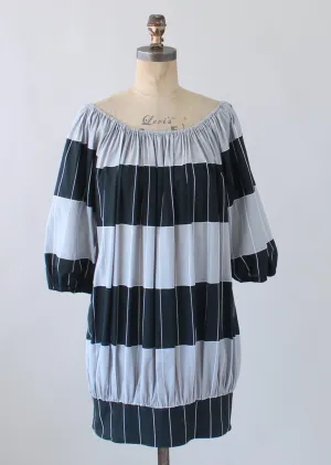 Vintage 1970s Marimekko Graphic Cotton Dress
