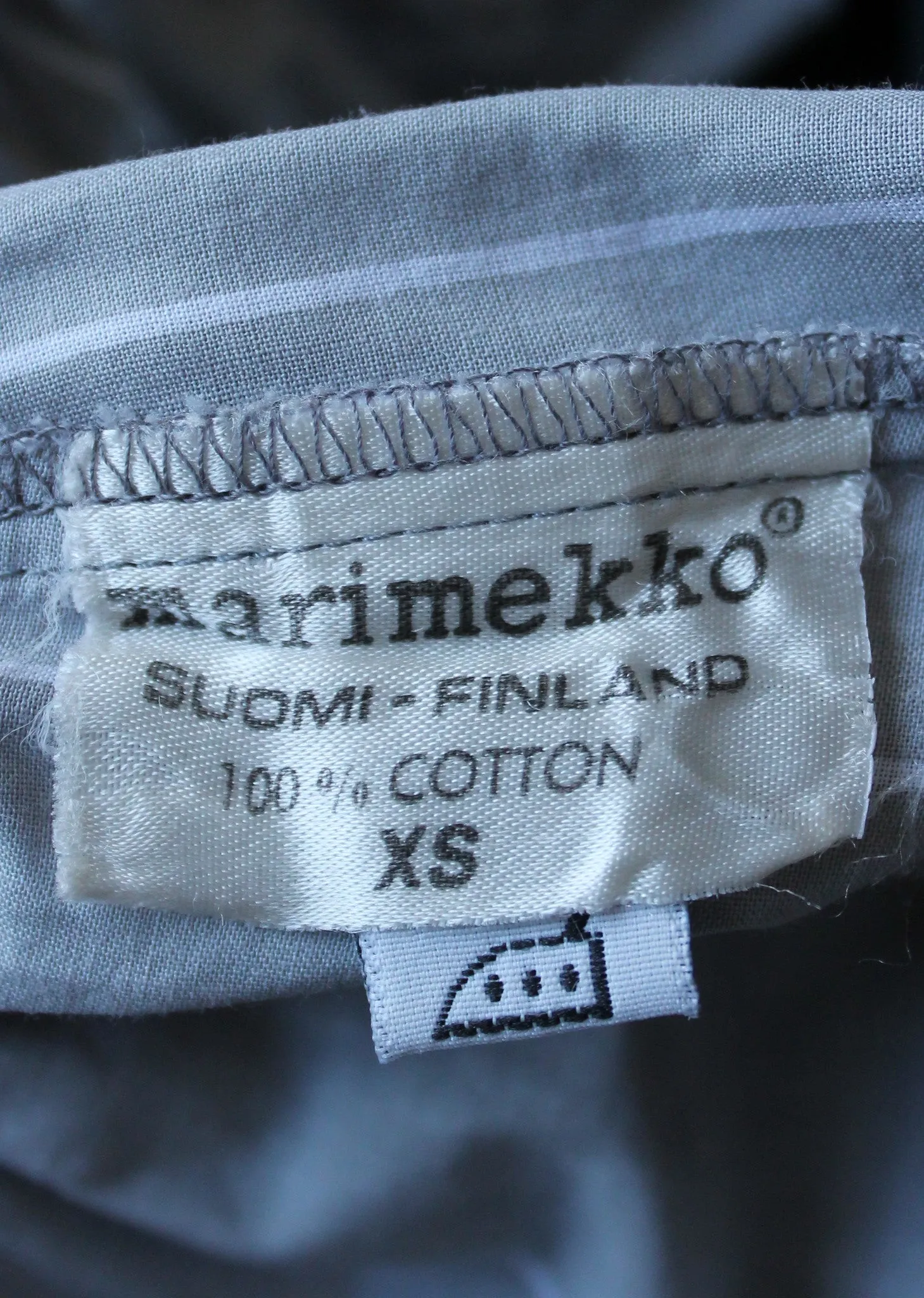 Vintage 1970s Marimekko Graphic Cotton Dress