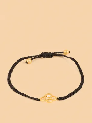 Westside X Pome Delicate Floral Lace-Diamond Macrame Bracelet