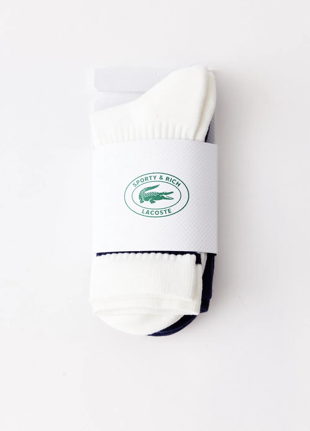 x Lacoste 2-Pack Ribbed Striped Socks