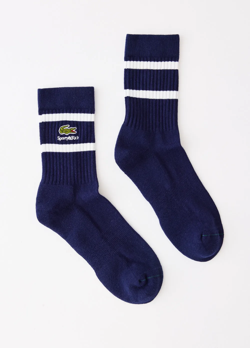 x Lacoste 2-Pack Ribbed Striped Socks